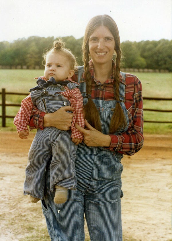 Farm Girls in front of the Ranch House in Lindale, Texas